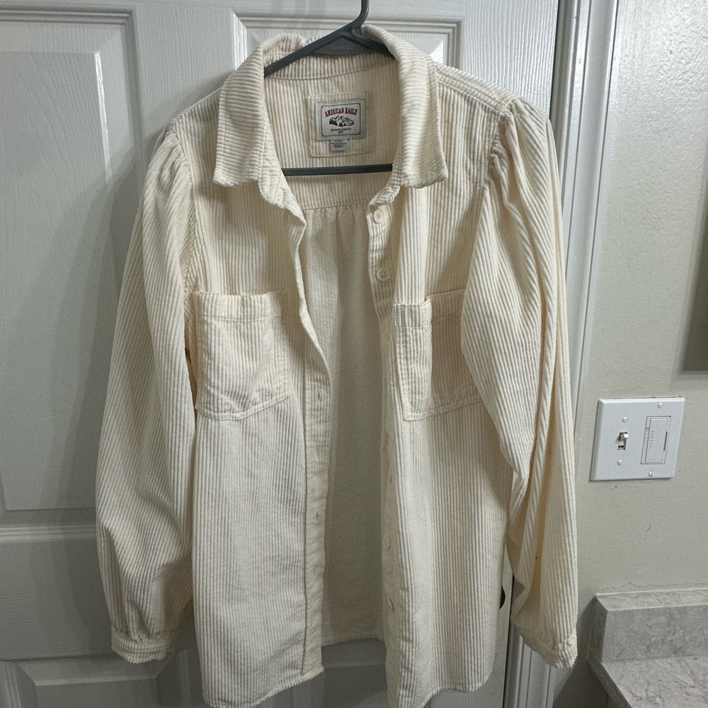 American Eagle Outfitters Off-White Utility Jacket